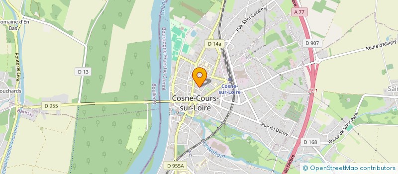 localisation de l'entreprise MADAME JOCELYNE HUGON à COSNE-COURS-SUR-LOIRE
