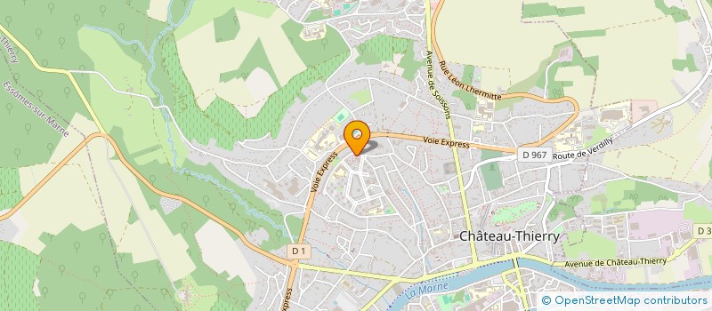 localisation de l'entreprise MADAME JOCELYNE HURAND  CHATEAU-THIERRY