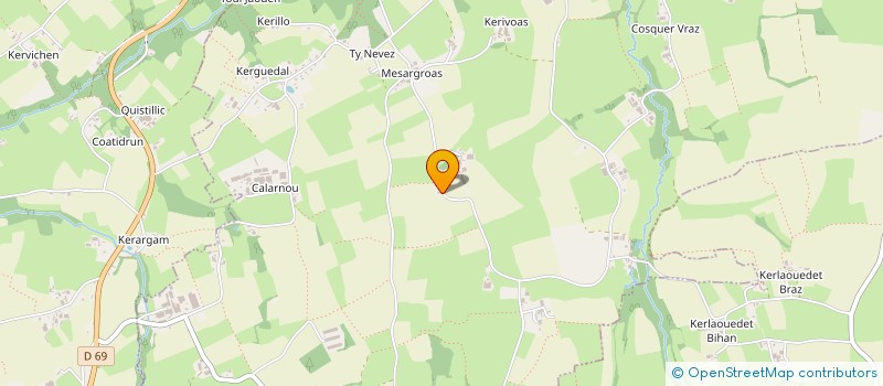 localisation de l'entreprise MADAME JOCELYNE JAOUEN  PLOUVORN