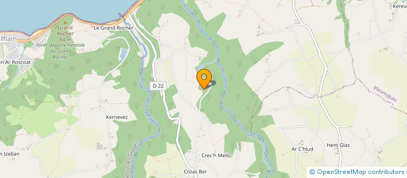 localisation de l'entreprise MADAME JOCELYNE JAUNAS  TREDUDER