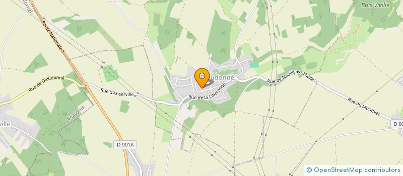 localisation de l'entreprise MADAME JOCELYNE JODART  DIEUDONNE