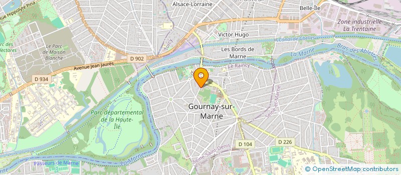 localisation de l'entreprise MADAME JOCELYNE JUTIER  GOURNAY-SUR-MARNE