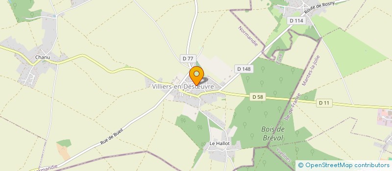 localisation de l'entreprise MADAME JOCELYNE LACROIX  VILLIERS-EN-DESUVRE