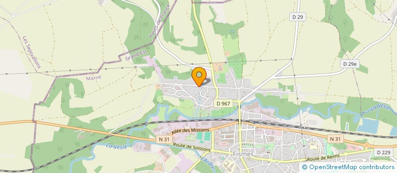 localisation de l'entreprise MADAME JOCELYNE LAMBIN  FISMES