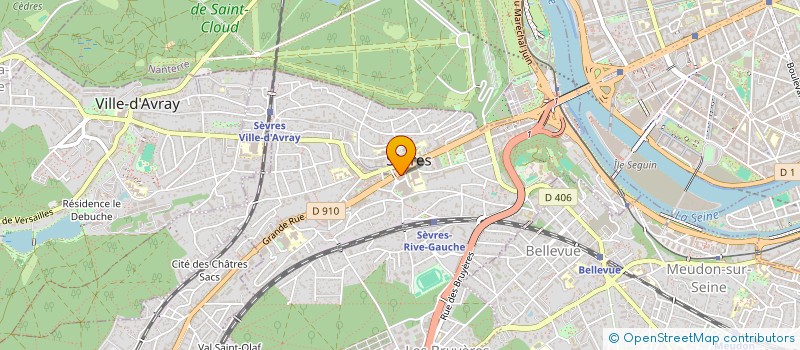 localisation de l'entreprise MADAME JOCELYNE LAMY DE LA CHAPELLE à SEVRES
