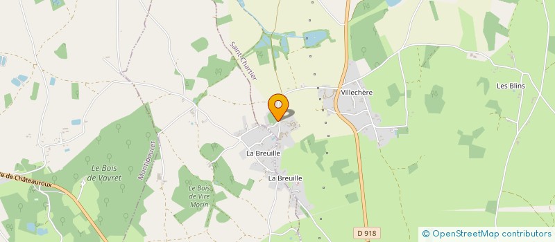 localisation de l'entreprise MADAME JOCELYNE LANDRE-RAFFIN  SAINT-CHARTIER