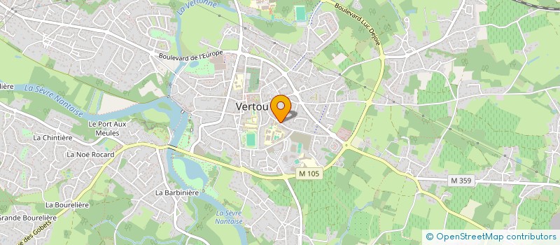 localisation de l'entreprise MADAME JOCELYNE LANGEVIN  VERTOU