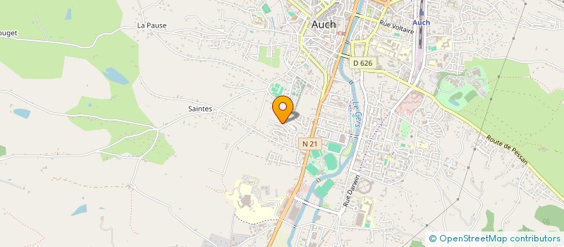 localisation de l'entreprise MADAME JOCELYNE LAPLAGNE  AUCH