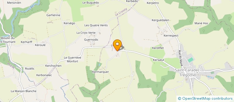 localisation de l'entreprise MADAME JOCELYNE LAPLANCHE  SAINT-CARADEC-TREGOMEL