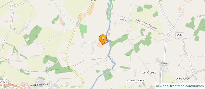 localisation de l'entreprise MADAME JOCELYNE LEBLANC à ATHIS-VAL DE ROUVRE