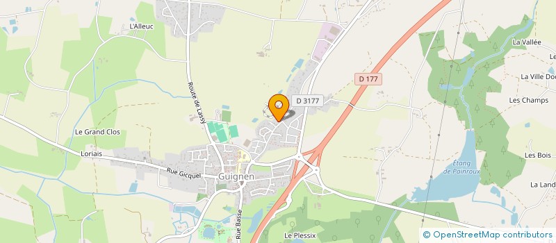 localisation de l'entreprise MADAME JOCELYNE LEBLANC  GUIGNEN