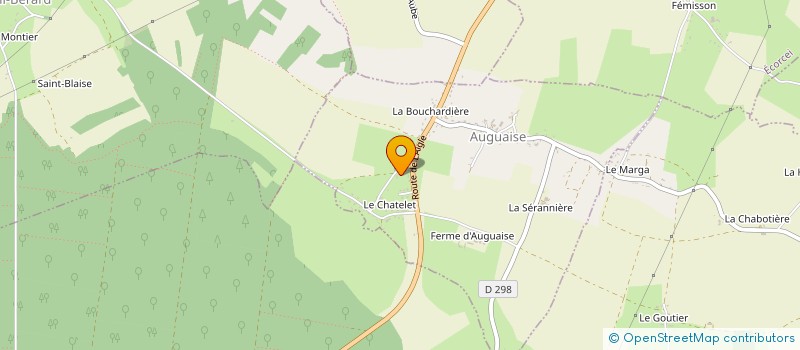 localisation de l'entreprise MADAME JOCELYNE LECHANTRE à AUGUAISE