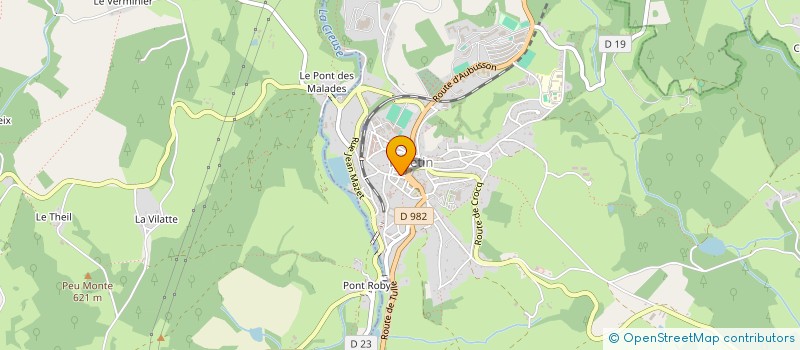 localisation de l'entreprise MADAME JOCELYNE LEFORT à FELLETIN