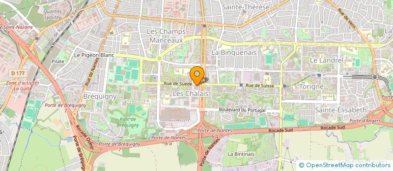 localisation de l'entreprise MADAME JOCELYNE LEHY  RENNES