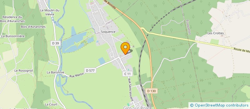 localisation de l'entreprise MADAME JOCELYNE LEROUX  GLOS-SUR-RISLE