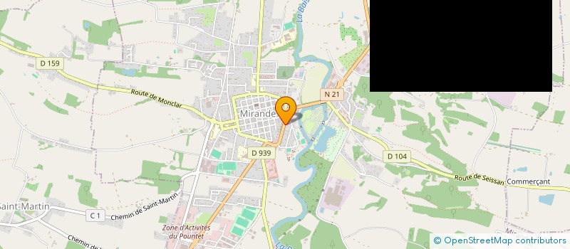 localisation de l'entreprise MADAME JOCELYNE LHOMMEAU  MIRANDE