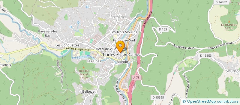 localisation de l'entreprise MADAME JOCELYNE LOPEZ à LODEVE