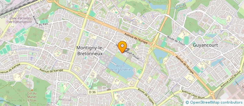 localisation de l'entreprise MADAME JOCELYNE LORIDAN  MONTIGNY-LE-BRETONNEUX