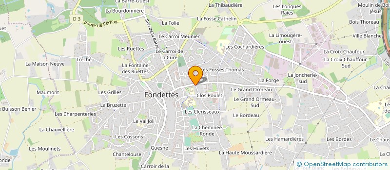 localisation de l'entreprise MADAME JOCELYNE LUCAS  FONDETTES