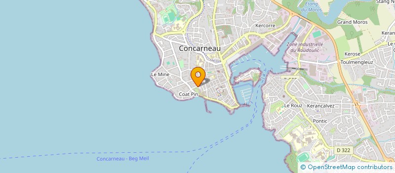 localisation de l'entreprise MADAME JOCELYNE MACHINE  CONCARNEAU