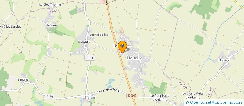 localisation de l'entreprise MADAME JOCELYNE MAILLET à CHALAIS