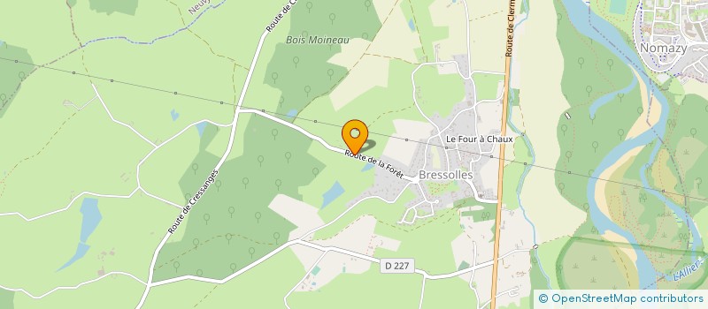 localisation de l'entreprise MADAME JOCELYNE MAINGONAT à BRESSOLLES
