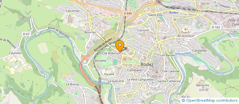 localisation de l'entreprise MADAME JOCELYNE MALBERT à RODEZ