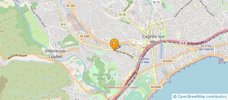 localisation de l'entreprise MADAME JOCELYNE MARIE SIMARD  CAGNES-SUR-MER