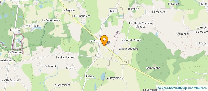 localisation de l'entreprise MADAME JOCELYNE MARMIGNON  MEILLAC