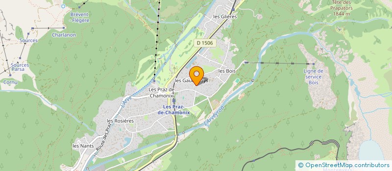 localisation de l'entreprise MADAME JOCELYNE MELONI  CHAMONIX-MONT-BLANC