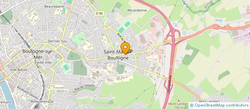 localisation de l'entreprise MADAME JOCELYNE MENUGE à SAINT-MARTIN-BOULOGNE