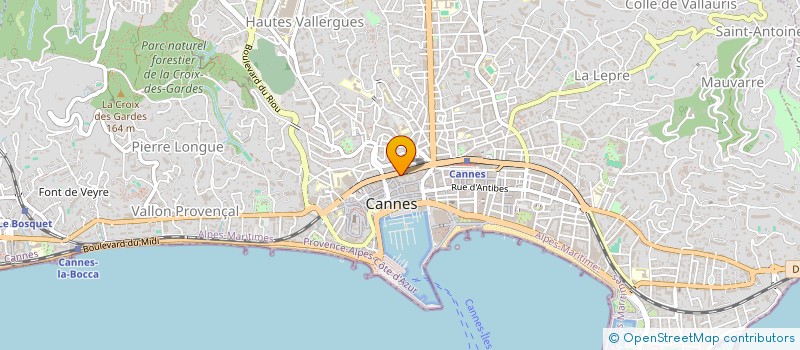 localisation de l'entreprise MADAME JOCELYNE MERCIER à CANNES