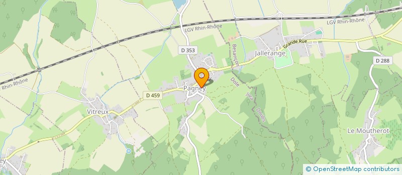 localisation de l'entreprise MADAME JOCELYNE MERCIER  PAGNEY