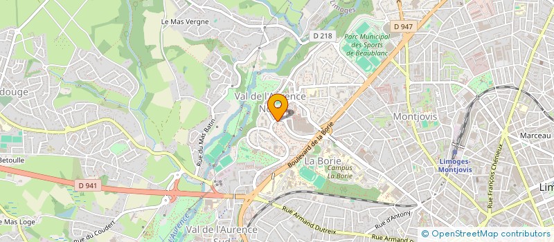 localisation de l'entreprise MADAME JOCELYNE MERILHOU à LIMOGES