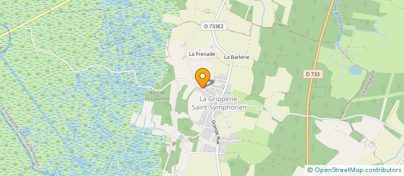 localisation de l'entreprise MADAME JOCELYNE MERLE  LA GRIPPERIE-SAINT-SYMPHORIEN