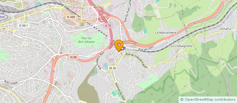 localisation de l'entreprise MADAME JOCELYNE MESSANA  SAINT-ETIENNE