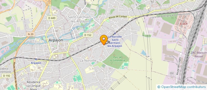 localisation de l'entreprise MADAME JOCELYNE MICHEL à ARPAJON