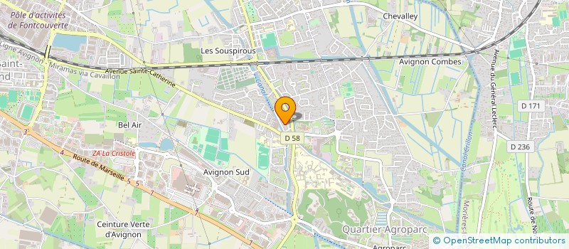 localisation de l'entreprise MADAME JOCELYNE MINET  AVIGNON