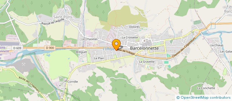 localisation de l'entreprise MADAME JOCELYNE MOREAU  BARCELONNETTE