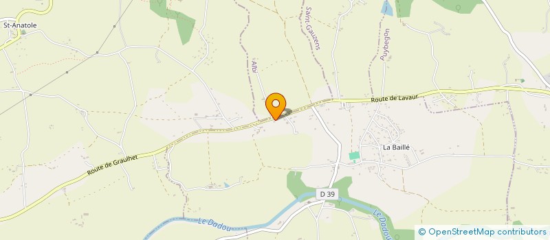 localisation de l'entreprise MADAME JOCELYNE MOREL  SAINT-GAUZENS