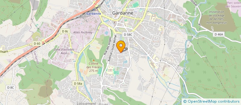 localisation de l'entreprise MADAME JOCELYNE MORENO à GARDANNE