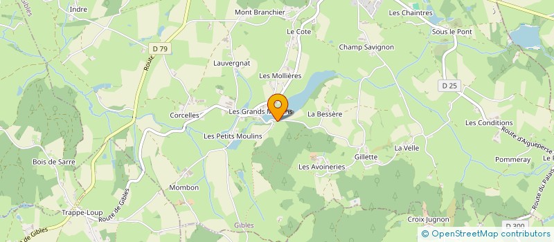 localisation de l'entreprise MADAME JOCELYNE PAPILLON  GIBLES