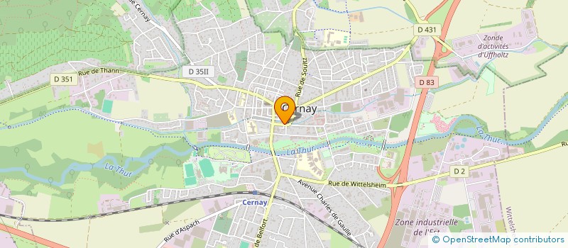 localisation de l'entreprise MADAME JOCELYNE PARRATTE à CERNAY