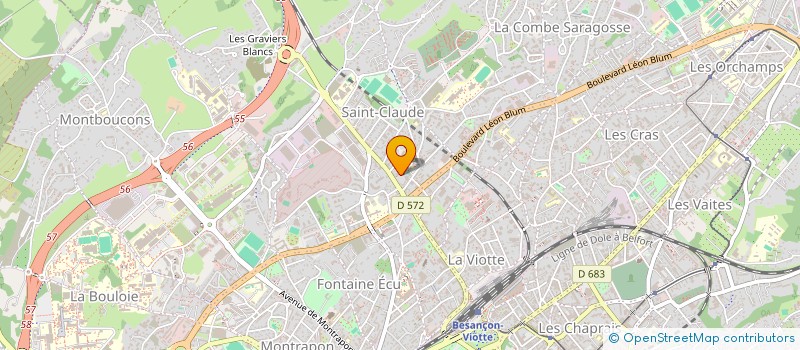localisation de l'entreprise MADAME JOCELYNE PELLETIER à BESANCON