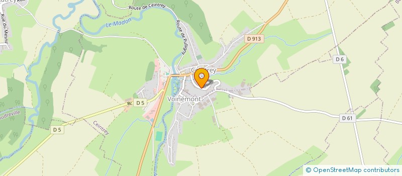 localisation de l'entreprise MADAME JOCELYNE PETIT  CEINTREY