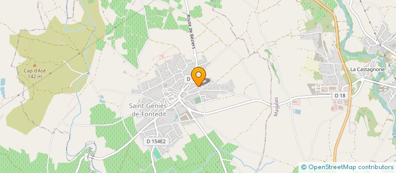 localisation de l'entreprise MADAME JOCELYNE PIEDAGNEL  SAINT-GENIES-DE-FONTEDIT