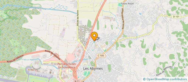 localisation de l'entreprise MADAME JOCELYNE PINEAU  LES ABYMES