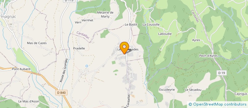 localisation de l'entreprise MADAME JOCELYNE POURCEL à PLANIOLES
