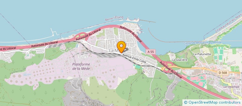 localisation de l'entreprise MADAME JOCELYNE PSAILA  CHATEAUNEUF-LES-MARTIGUES