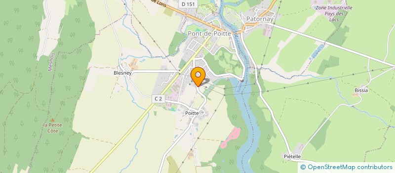 localisation de l'entreprise MADAME JOCELYNE QUARROZ  PONT-DE-POITTE